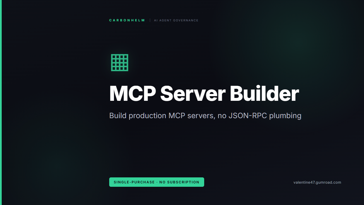 MCP Server Builder cover