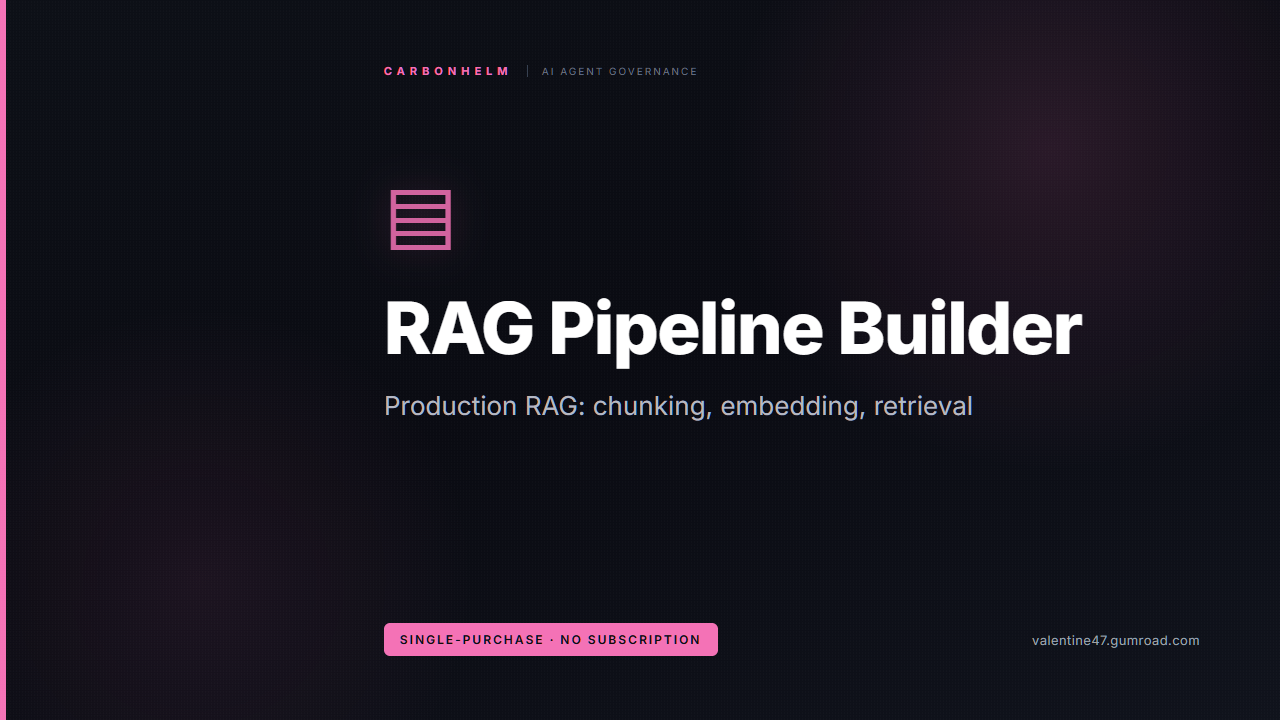 RAG Pipeline Builder cover